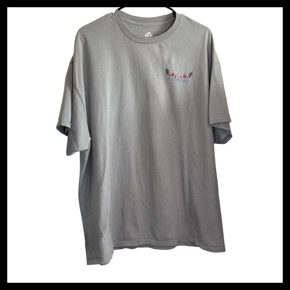 Old Guys Rule Mens 2XL Gray T-Shirt Iwo Jima A Life Well Served Military Veteran